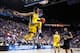 LEXINGTON, KY - MARCH 23: Vander Blue #13 of the Marquette Golden Eagles reacts after stealing the ball and a dunk against the Butler Bulldogs in the second half during the third round of the 2013 NCAA Men's Basketball Tournament at Rupp Arena on March 23, 2013 in Lexington, Kentucky. (Photo by Kevin C. Cox/Getty Images)