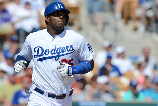 Dodgers' Yasiel Puig Leaps Tall Buildings, Collects 3 More Hits