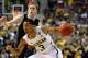 AUBURN HILLS, MI - MARCH 21: Trey Burke #3 of the Michigan Wolverines drives in the first half against South Dakota State Jackrabbits during the second round of the 2013 NCAA Men's Basketball Tournament at at The Palace of Auburn Hills on March 21, 2013 in Auburn Hills, Michigan. (Photo by Gregory Shamus/Getty Images)