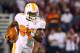 Oct 12, 2012; Starkville, MS, USA; Tennessee Volunteers wide receiver Cordarrelle Patterson (84) runs with the ball during the game against the Mississippi State Bulldogs at Davis Wade Stadium. Mississippi State won 41-31. Mandatory Credit: Spruce Derden–USA TODAY Sports