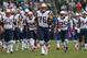 SEATTLE, WA - OCTOBER 14: Tackle Sebastian Vollmer #76 and the rest of the New England Patriots take the field against the Seattle Seahawks at CenturyLink Field on October 14, 2012 in Seattle, Washington. (Photo by Otto Greule Jr/Getty Images)
