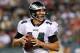 PHILADELPHIA - AUGUST 13: A.J. Feeley #14 of the Philadelphia Eagles throws a pass against the New England Patriots on August 13, 2009 at Lincoln Financial Field in Philadelphia, Pennsylvania. (Photo by Jim McIsaac/Getty Images)
