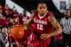 Feb 12, 2013; Athens, GA, USA; Alabama Crimson Tide guard Trevor Releford (12) takes the ball down the court in the first half against the Georgia Bulldogs at Stegeman Coliseum. Mandatory Credit: Daniel Shirey-USA TODAY Sports