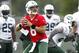 CORTLAND, NY - JULY 27: Mark Sanchez #6 of the New York Jets works out at Jets Training Camp at SUNY Cortland on July 27, 2012 in Cortland, New York. (Photo by Jeff Zelevansky/Getty Images)
