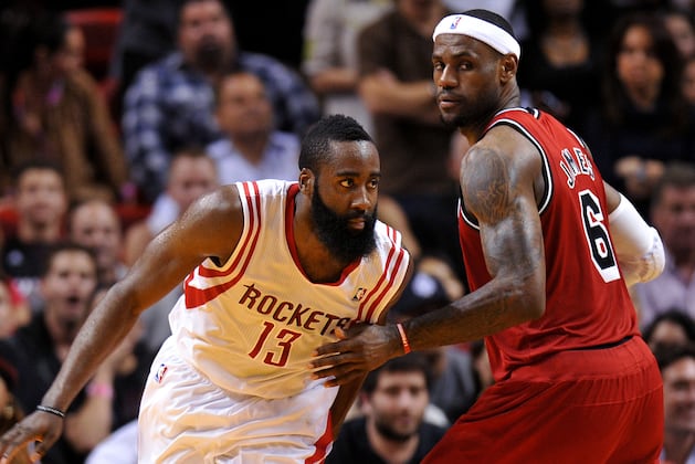 Harden, LeBron Named NBA Players of the Week