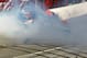 FONTANA, CA - MARCH 24: Denny Hamlin, driver of the #11 FedEx Express Toyota, hits the wall after colliding with Joey Logano (not pictured), driver of the #22 AAA Southern California Ford, on the final lap of the NASCAR Sprint Cup Series Auto Club 400 at Auto Club Speedway on March 24, 2013 in Fontana, California. (Photo by Jeff Gross/Getty Images)