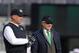 EAST RUTHERFORD, NJ - DECEMBER 23: Head coach Rex Ryan, left and owner Woody Johnson of the New York Jets talks before the start of their game against the San Diego Chargers at MetLife Stadium on December 23, 2012 in East Rutherford, New Jersey. (Photo by Rich Schultz /Getty Images)