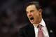 PHOENIX, AZ - MARCH 22: Head coach Rick Pitino of the Louisville Cardinals reacts while taking on the Michigan State Spartans during the 2012 NCAA Men's Basketball West Regional Semifinal game at US Airways Center on March 22, 2012 in Phoenix, Arizona. (Photo by Jamie Squire/Getty Images)