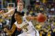 AUBURN HILLS, MI - MARCH 21: Trey Burke #3 of the Michigan Wolverines drives in the first half against South Dakota State Jackrabbits during the second round of the 2013 NCAA Men's Basketball Tournament at at The Palace of Auburn Hills on March 21, 2013 in Auburn Hills, Michigan. (Photo by Gregory Shamus/Getty Images)