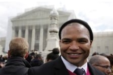 Ayanbadejo Speaks at Rally on Steps of Supreme Court