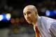 AUBURN HILLS, MI - MARCH 21: \Head coach Shaka Smart of the Virginia Commonwealth Rams looks on against the Akron Zips during the second round of the 2013 NCAA Men's Basketball Tournament at at The Palace of Auburn Hills on March 21, 2013 in Auburn Hills, Michigan. (Photo by Gregory Shamus/Getty Images)