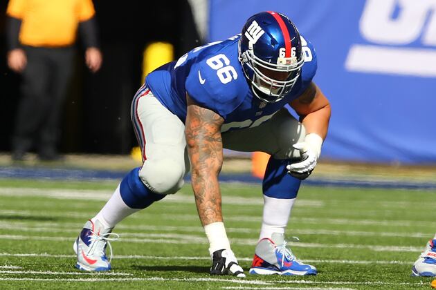 Giants Offensive Tackle David Diehl Takes $3.825 Million Pay Cut