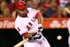 ANAHEIM, CA - JULY 28: Vernon Wells #10 of the Los Angeles Angels of Anaheim bats against the Tampa Bay Rays at Angel Stadium of Anaheim on July 28, 2012 in Anaheim, California. (Photo by Josh Hedges/Getty Images)
