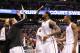 ORLANDO, FL - MARCH 25: Mike Miller #13 congratulates LeBron James #6 of the Miami Heat after coming out of the game against the Orlando Magic at Amway Center on March 25, 2013 in Orlando, Florida. NOTE TO USER: User expressly acknowledges and agrees that, by downloading and or using this photograph, User is consenting to the terms and conditions of the Getty Images License Agreement. (Photo by Gary Bogdon/Getty Images)
