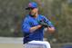 DUNEDIN, FL - FEBRUARY 26: Pitcher Ricky Romero #24 of the Toronto Blue Jays starts against the Minnesota Twins February 26, 2013 at the Florida Auto Exchange Stadium in Dunedin, Florida. (Photo by Al Messerschmidt/Getty Images)