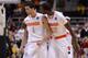 SAN JOSE, CA - MARCH 23: Baye Keita #12 and Michael Carter-Williams #1 of the Syracuse Orange reacts after a foul call against the California Golden Bears in the second half during the third round of the 2013 NCAA Men's Basketball Tournament at HP Pavilion on March 23, 2013 in San Jose, California. (Photo by Thearon W. Henderson/Getty Images)