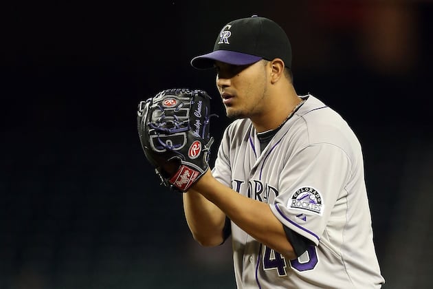 Chacin Struggles Against Athletics