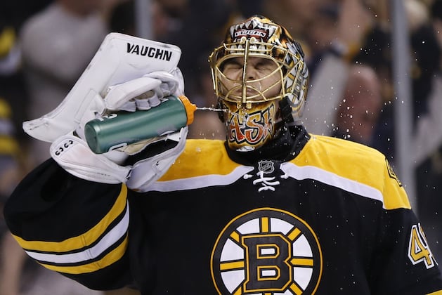 Watch Tuukka Rask Slam His Stick, Fall Down After Losing Shootout