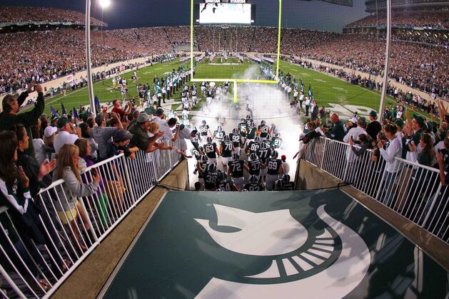 MSU Co-OC Jim Bollman Sees NFL Talent on Spartans' O-Line