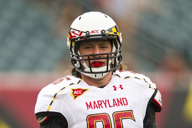 Terps Senior Dave Stinebaugh 'the Only One Standing' at Tight End