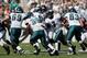 PHILADELPHIA, PA - SEPTEMBER 16: Quarterback Michael Vick #7 of the Philadelphia Eagles hands the ball off to running back Stanley Havili #39 at Lincoln Financial Field on September 16, 2012 in Philadelphia, Pennsylvania. (Photo by Rob Carr/Getty Images)