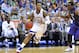 Mar 16, 2013; Kansas City, MO, USA; Kansas Jayhawks guard Ben McLemore (23) drives to the basket against the Kansas State Wildcats in the second half during the championship game of the Big 12 tournament at the Sprint Center. Kansas defeated Kansas State 70-54. Mandatory Credit: Peter G. Aiken-USA TODAY Sports