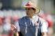 Jan 3, 2013; Miami, FL, USA; Alabama Crimson Tide head coach Nick Saban during practice for the 2013 BCS National Championship game against the Notre Dame Fighting Irish at Barry University. Mandatory Credit: Robert Mayer-USA TODAY Sports