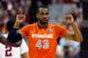 WASHINGTON, DC - MARCH 28: James Southerland #43 of the Syracuse Orange gestures against the Indiana Hoosiers during the East Regional Round of the 2013 NCAA Men's Basketball Tournament at Verizon Center on March 28, 2013 in Washington, DC. (Photo by Rob Carr/Getty Images)