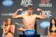 Mar 15, 2013; Montreal, Quebec, Canada; Darren Elkins during the weight-in for UFC 158 at the Bell Centre. Mandatory Credit: Eric Bolte-USA TODAY Sports