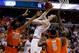 WASHINGTON, DC - MARCH 28: Cody Zeller #40 of the Indiana Hoosiers goes up with the ball against James Southerland #43,C.J. Fair #5 and Rakeem Christmas #25 of the Syracuse Orange during the East Regional Round of the 2013 NCAA Men's Basketball Tournament at Verizon Center on March 28, 2013 in Washington, DC. (Photo by Rob Carr/Getty Images)