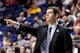 LEXINGTON, KY - MARCH 21: Head Coach Brad Stevens of the Butler Bulldogs reacts to play against the Bucknell Bison in the first half during the second round of the 2013 NCAA Men's Basketball Tournament at the Rupp Arena on March 21, 2013 in Lexington, Kentucky. (Photo by Kevin C. Cox/Getty Images)