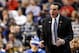 PHILADELPHIA, PA - MARCH 22: Head coach Mike Krzyzewski of the Duke Blue Devils calls out in the first half while taking on the Albany Great Danes during the second round of the 2013 NCAA Men's Basketball Tournament on March 22, 2013 at Wells Fargo Center in Philadelphia, Pennsylvania. (Photo by Rob Carr/Getty Images)