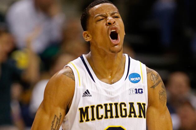 Trey Burke Wills Michigan to Sweet 16 Victory over Kansas