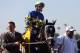 ARCADIA, CA - NOVEMBER 03: Jockey Rosie Napravnik atop Shanghai Bobby is lead to victory circle after winning the Breeders' Cup Juvenile Race during the 2012 Breeders' Cup at Santa Anita Park on November 3, 2012 in Arcadia, California. (Photo by Jeff Gross/Getty Images)