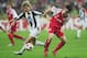 MUNICH, GERMANY - NOVEMBER 3: Pavel Nedved of Juventus in action against Owen Hargreaves of Bayern during The UEFA Champions League group C match between FC Bayern Munich and Juventus at The Olympic Stadium on November 3, 2004 in Munich, Germany. (Photo by Stuart Franklin/Getty Images)