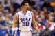 INDIANAPOLIS, IN - MARCH 29: Seth Curry #30 of the Duke Blue Devils reacts in the second half against the Michigan State Spartans during the Midwest Region Semifinal round of the 2013 NCAA Men's Basketball Tournament at Lucas Oil Stadium on March 29, 2013 in Indianapolis, Indiana. (Photo by Andy Lyons/Getty Images)