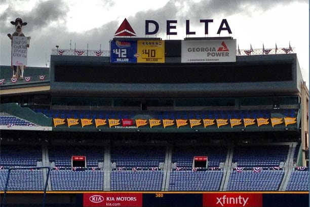 Instagram: Banner Hung for 2012 Wild Card Win