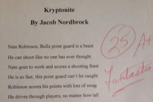 Kid Writes Poem About Nate Robinson, Gets A+