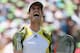 KEY BISCAYNE, FL - MARCH 31: Andy Murray of Great Britain shows his frustrations on the way to his three set victory against David Ferrer of Spain during their final match at the Sony Open at Crandon Park Tennis Center on March 31, 2013 in Key Biscayne, Florida. (Photo by Clive Brunskill/Getty Images)