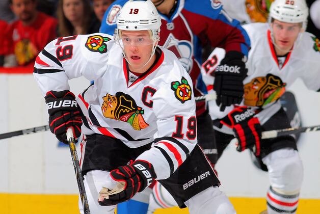 Saad, Bolland Lead Blackhawks to Rout of Red Wings