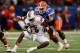 NEW ORLEANS, LA - JANUARY 02: Teddy Bridgewater #5 of the Louisville Cardinals is sacked by Sharrif Floyd #73 of the Florida Gators in the third quarter of the Allstate Sugar Bowl at Mercedes-Benz Superdome on January 2, 2013 in New Orleans, Louisiana. (Photo by Kevin C. Cox/Getty Images)