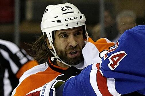 Philadelphia Flyers Center Max Talbot Leaves Game with Lower-Body Injury