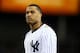 NEW YORK, NY - OCTOBER 13: Robinson Cano #24 of the New York Yankees looks on after he hit into the final out of the bottom of the second inning against the Detroit Tigers during Game One of the American League Championship Series at Yankee Stadium on October 13, 2012 in the Bronx borough of New York City, New York. (Photo by Al Bello/Getty Images)
