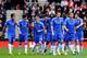 SOUTHAMPTON, ENGLAND - MARCH 30: John Terry (4th L) of Chelsea is congratulated by teamates after scoring a goal to level the scores at 1-1 during the Barclays Premier League match between Southampton and Chelsea at St Mary's Stadium on March 30, 2013 in Southampton, England. (Photo by Mike Hewitt/Getty Images)