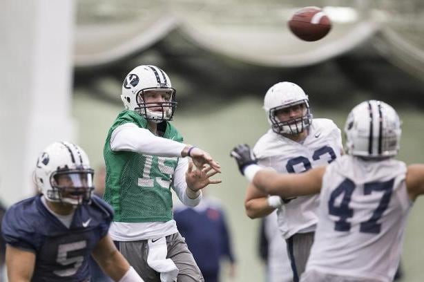 BYU QB Suffers Knee Injury in Spring Game