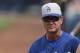 Mar. 27, 2013; Peoria, AZ, USA: Los Angeles Dodgers manager Don Mattingly in the fifth inning against the Seattle Mariners at Peoria Sports Complex. Mandatory Credit: Mark J. Rebilas-USA TODAY Sports