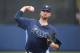 PORT CHARLOTTE, FL - FEBRUARY 23: Jeff Niemann #34 of the Tampa Bay Rays pitches during the Spring Training game against Pittsburgh Pirates on February 23, 2013 in Port Charlotte, Florida. The Pirates defeated the Rays 3-2. (Photo by Leon Halip/Getty Images)