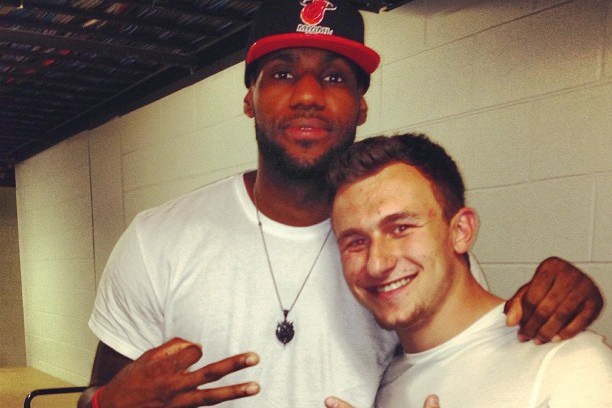 Johnny Manziel Meets LeBron James in San Antonio, Earth Didn't Blow Up