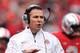 COLUMBUS, OH - NOVEMBER 24: Head coach Urban Meyer of the Ohio State Buckeyes shouts instructions to his team during the first half of a game against the Michigan Wolverines at Ohio Stadium on November 24, 2012 in Columbus, Ohio. Ohio State defeated Michigan 26-21. (Photo by Jamie Sabau/Getty Images)