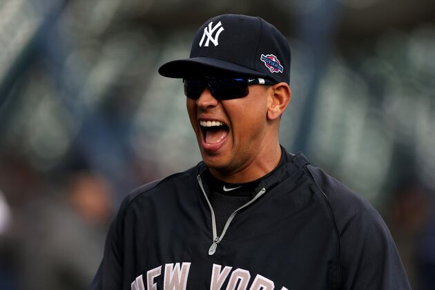 Upbeat A-Rod Makes Opening Day Appearance